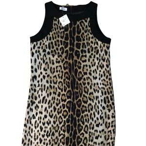 Moschino Cheap and Chic classic dress Italy leopard 14 NWT